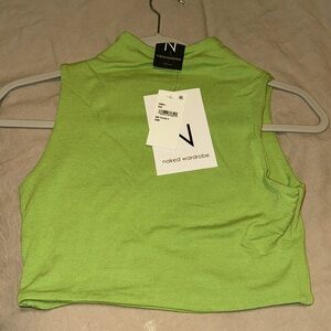 NWT Naked Wardrobe Layering Mock Neck Sleeveless Top